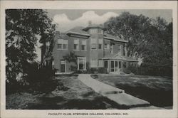 Faculty Club, Stephens College Postcard
