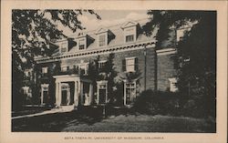 Beta Theta Pi, University of Missouri Postcard