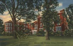 Missouri Hall, Christian College Postcard