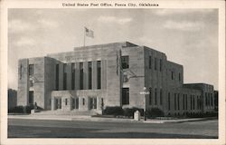 United States Post Office Ponca City, OK Postcard Postcard Postcard