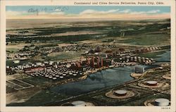 Continental and Cities Service Refineries Postcard