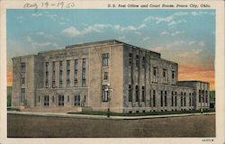 U.S. Post Office and Court House Ponca City, OK Postcard Postcard Postcard