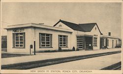 New Santa Fe Station Ponca City, OK Postcard Postcard Postcard