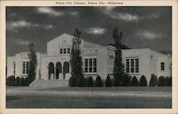 Ponca City Library Oklahoma Postcard Postcard Postcard