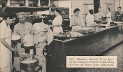 Mrs. Wheeler, Second From Left, Test Recipes in Conoco's Sparkling Kitchen Ponca City, OK Postcard Postcard Postcard