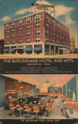 The Burlingame Hotel and Apts. Bartlesville, OK Postcard Postcard Postcard