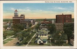 Skyline from the South Bartlesville, OK Postcard Postcard Postcard