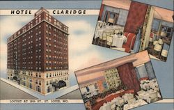 Hotel Claridge, "The South's Smartest Hotel" Postcard