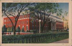 Soldiers' and Sailors' Memorial Hospital, Masonic Home Utica, NY Postcard Postcard Postcard
