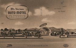 Mt. Vernon Auto Motel Postcard