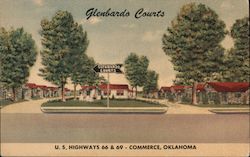 Glenbards Courts Commerce, OK Postcard Postcard Postcard