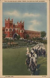 The Culver Black Horse Troop, Culver Military Academy Indiana Postcard Postcard Postcard