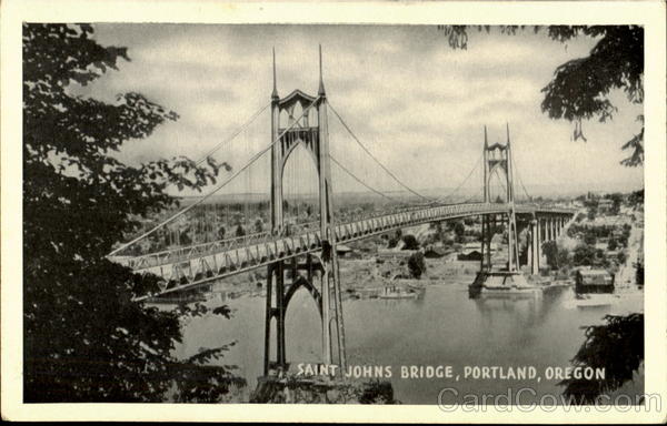 Saint Johns Bridge Portland Oregon