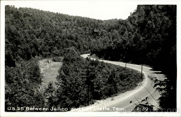 U. S. 25 Between Jellico And Follette Scenic Tennessee