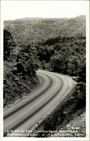 U. S. 25 In The Cumberland Mountains Scenic Tennessee