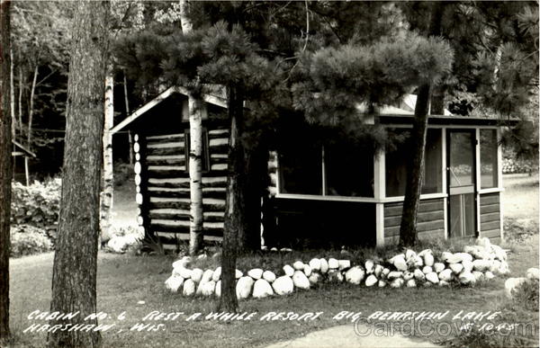 Rest A While Resort Big Bearskin Lake Harshaw Wisconsin