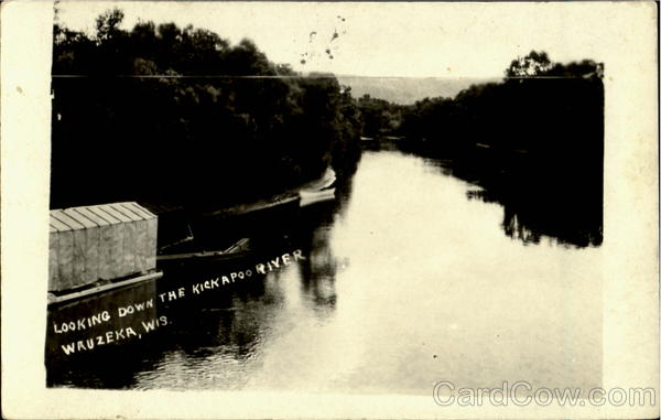Looking Down The Kickapoo River Wauzeka Wisconsin