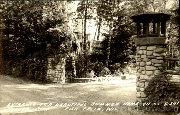 Entrance To A Beautiful Summer Home Fish Creek Wisconsin