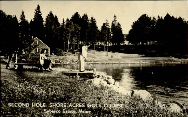 Second Hole , ShoreAgres Golf Course Sebesco Estate Maine
