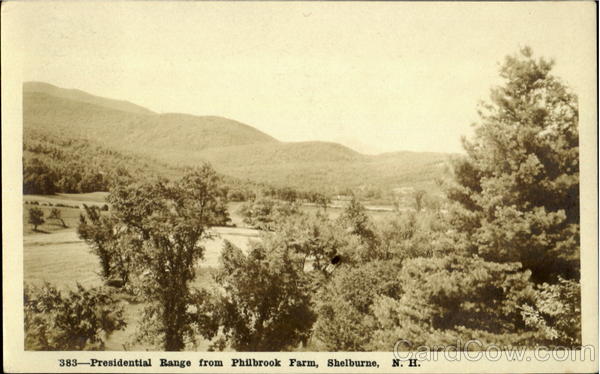 Presidential Range , Philbrook Farm Shelburne New Hampshire