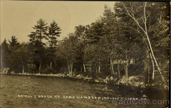 Bathing Beach At Camp Wawbeek Melvin Village New Hampshire