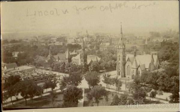 Lincoln From Capitol Dome Nebraska
