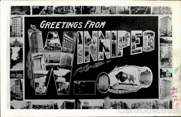 Greetings From Winnipeg MB Canada Manitoba