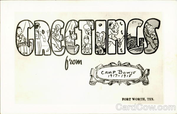 Greetings From Camp Bowie Fort Worth Texas