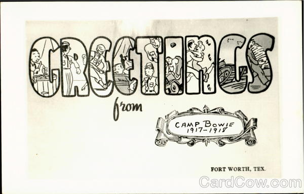 Greetings From Camp Bowie Fort Worth Texas