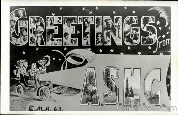 Greetings From A.S.H.C Large Letter