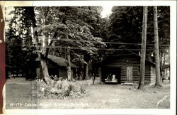 Cabins Anlauf, Elkhorn Auto Park Postcard