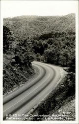 U. S. 25 In The Cumberland Mountains Postcard