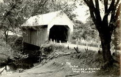 Ve Olde Covered Bridge Postcard