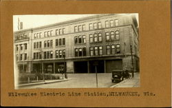 Milwaukee Electric Line Station Postcard