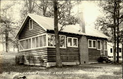 Log Cabin , Lake Koshkonong Postcard