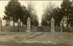 Entrance To Cemetery Postcard