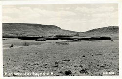 High School At Bayard Postcard