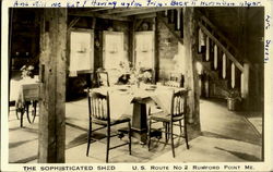 The Sophisticated Shed, U. S. Route No 2 Postcard