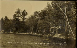 Bathing Beach At Camp Wawbeek Postcard