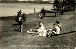 Lawn And Beach Postcard