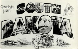 Greetings From South Dakota Postcard