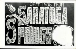 Greetings From Saratoga Springs Postcard