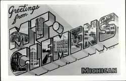 Greetings From Mt. Clemens Postcard
