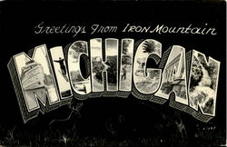 Greetings From Mountain Michigan Postcard Postcard