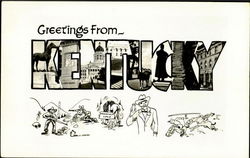 Greetings From Kentucky Postcard Postcard