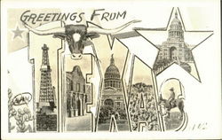 Greetings From Texas Postcard