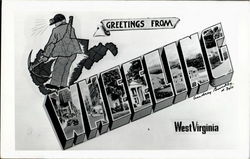 Greetings From Wheeling Postcard