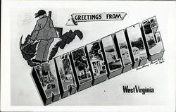 Greetings From Wheeling West Virginia Postcard Postcard