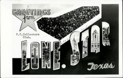 Greetings From Lone Star Postcard