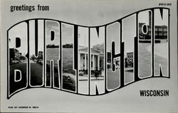 Greetings From Burlington Postcard